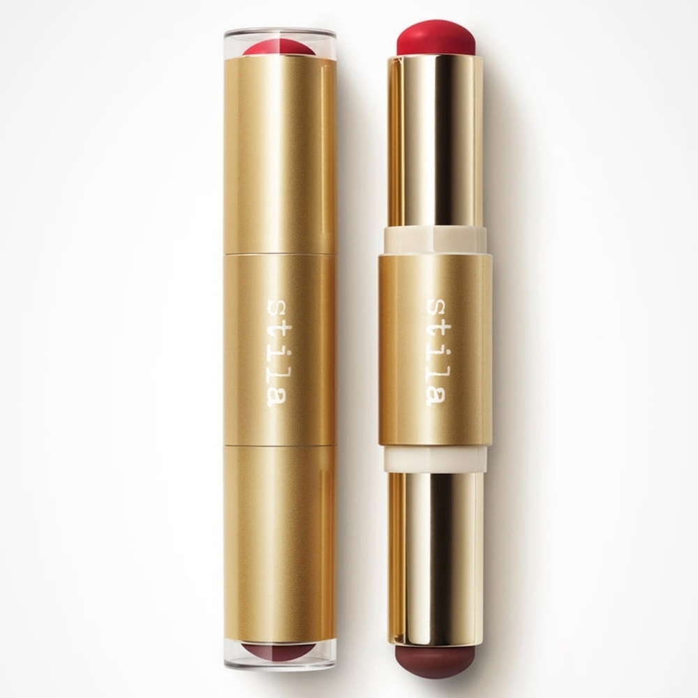 Stila Dual-Ended Stick Blush & Bronzer / Contour - Cranberry & Mahogony BNIB